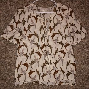 H&M Alligator printed top